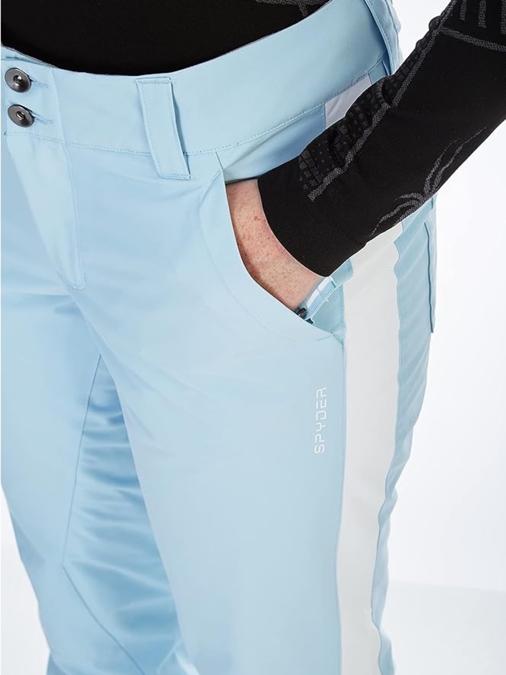 Spider women Hope Primaloft Ski Snowboard Pants 451 Frost Blue size 6 light blue